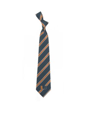 Miami Hurricanes Woven Poly 1 Tie