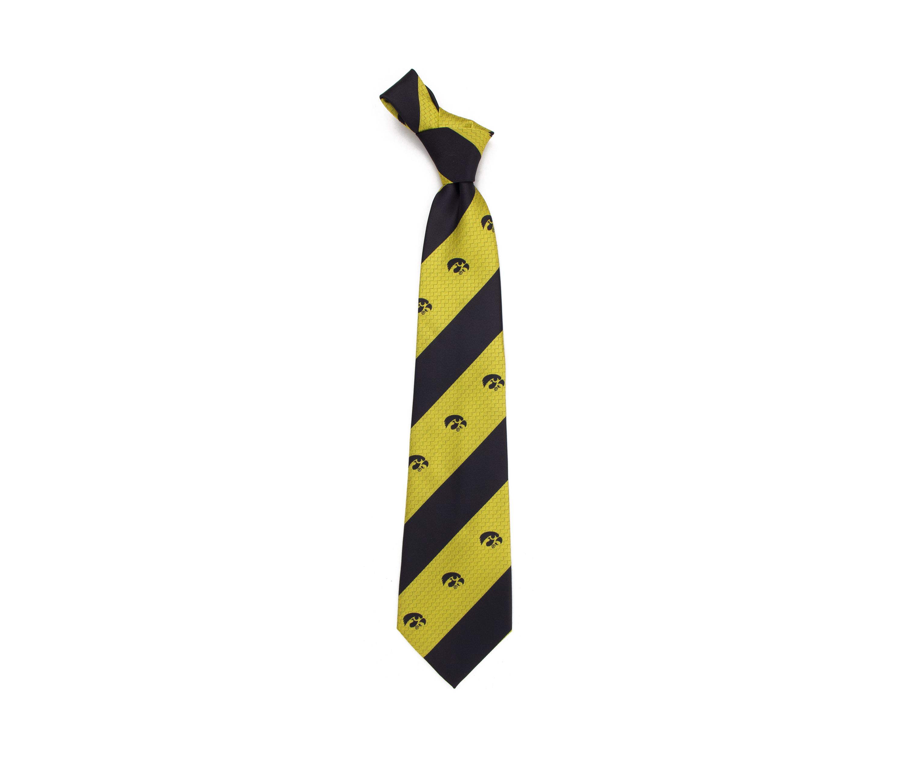NCAA Iowa Hawkeyes Geo Stripe Tie