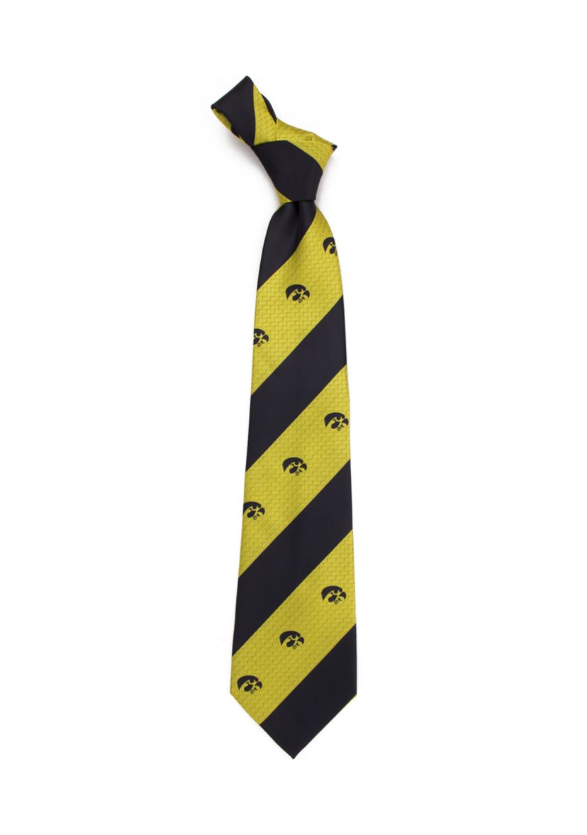 NCAA Iowa Hawkeyes Geo Stripe Tie