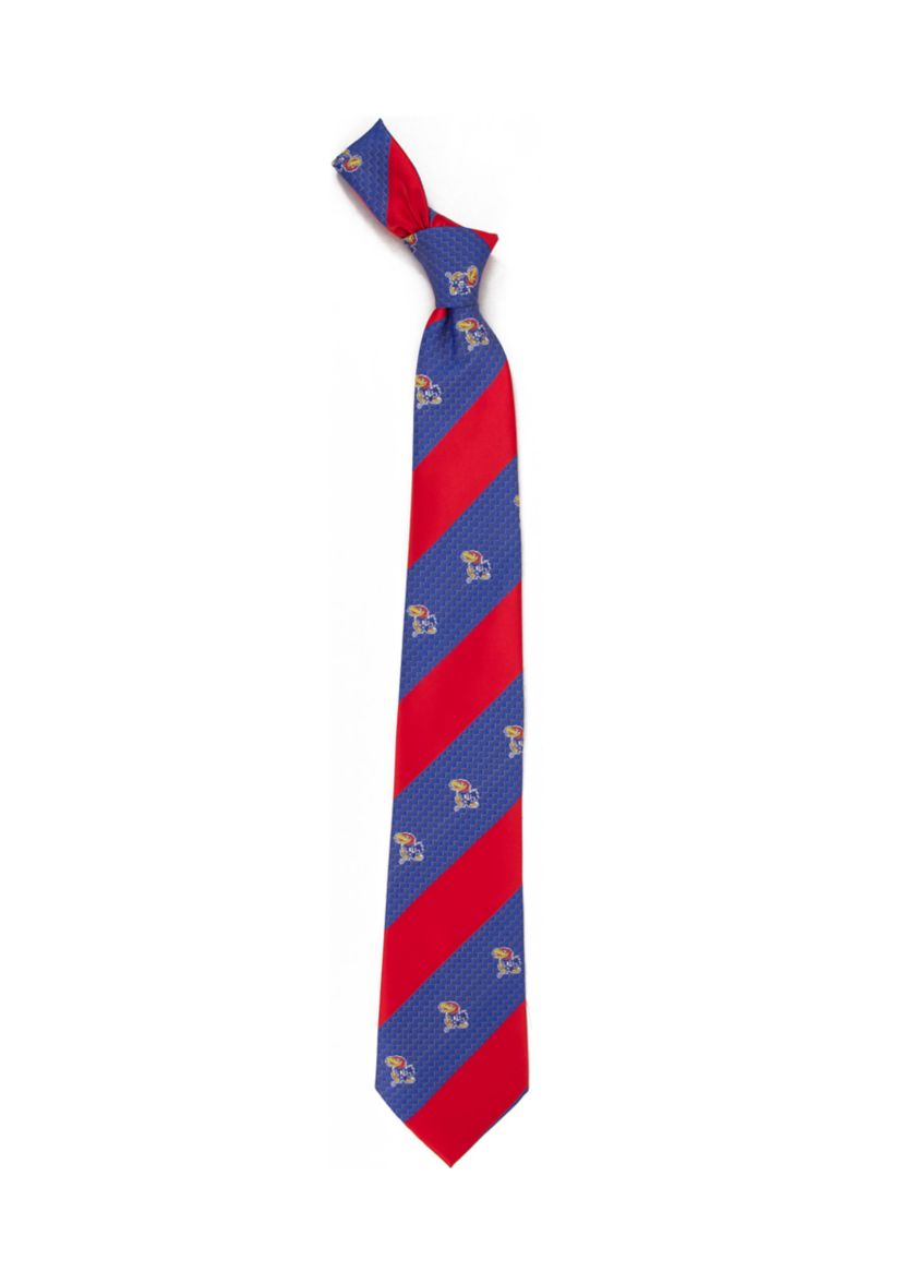 NCAA Kansas Jayhawks Geo Stripe Tie