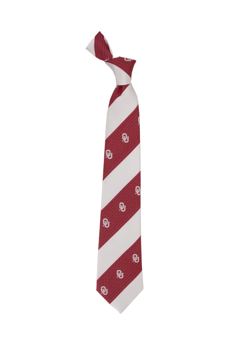 NCAA Oklahoma Sooners Geo Stripe Tie 