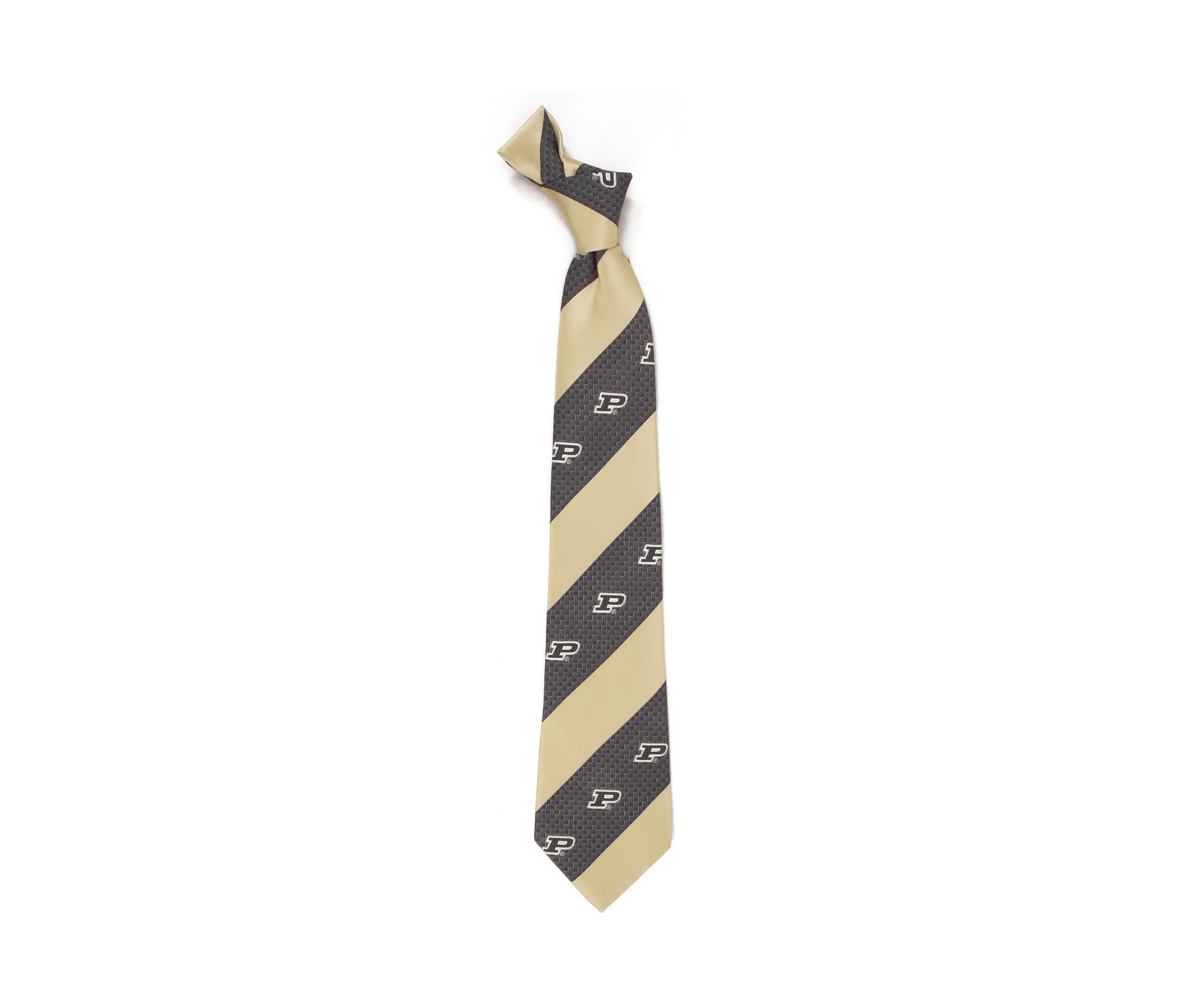 NCAA Purdue Boilermakers Geo Stripe Tie 