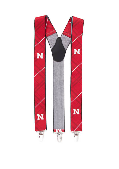NCAA Nebraska Cornhuskers Oxford Suspenders