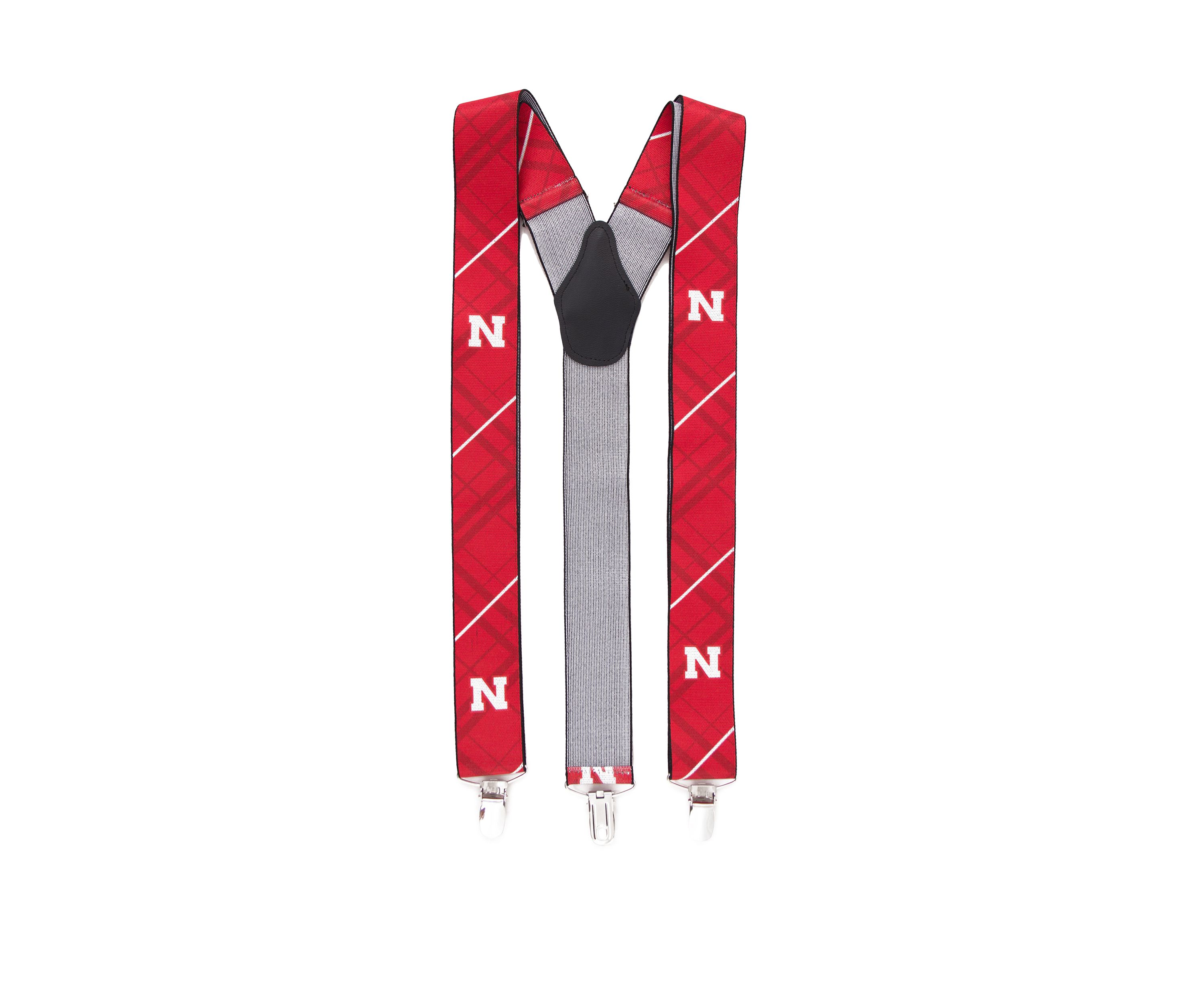 NCAA Nebraska Cornhuskers Oxford Suspenders
