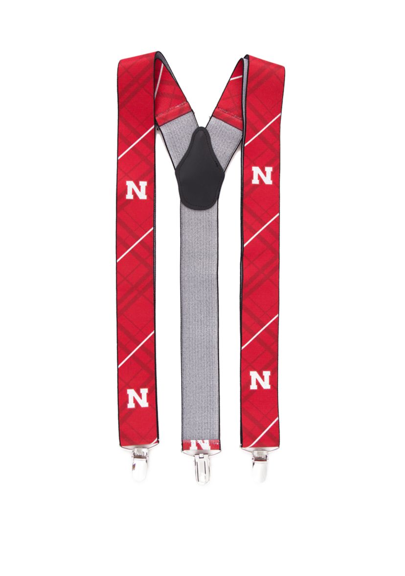 NCAA Nebraska Cornhuskers Oxford Suspenders