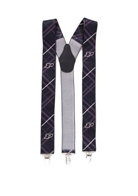 NCAA Purdue Boilermakers Oxford Suspenders