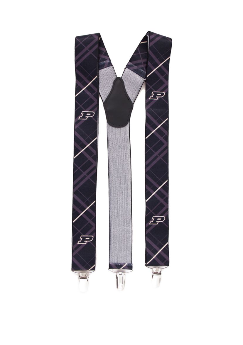 NCAA Purdue Boilermakers Oxford Suspenders