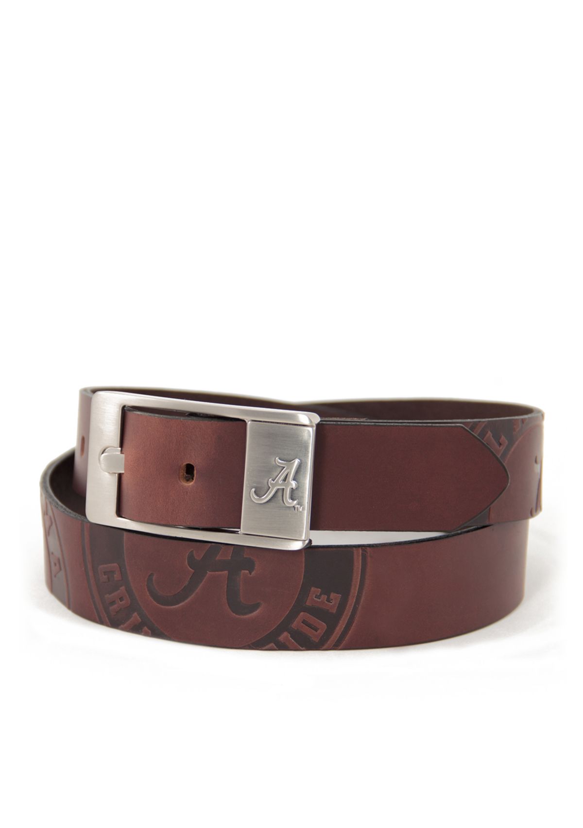 NCAA Alabama Crimson Tide Brandished Leather Belt 