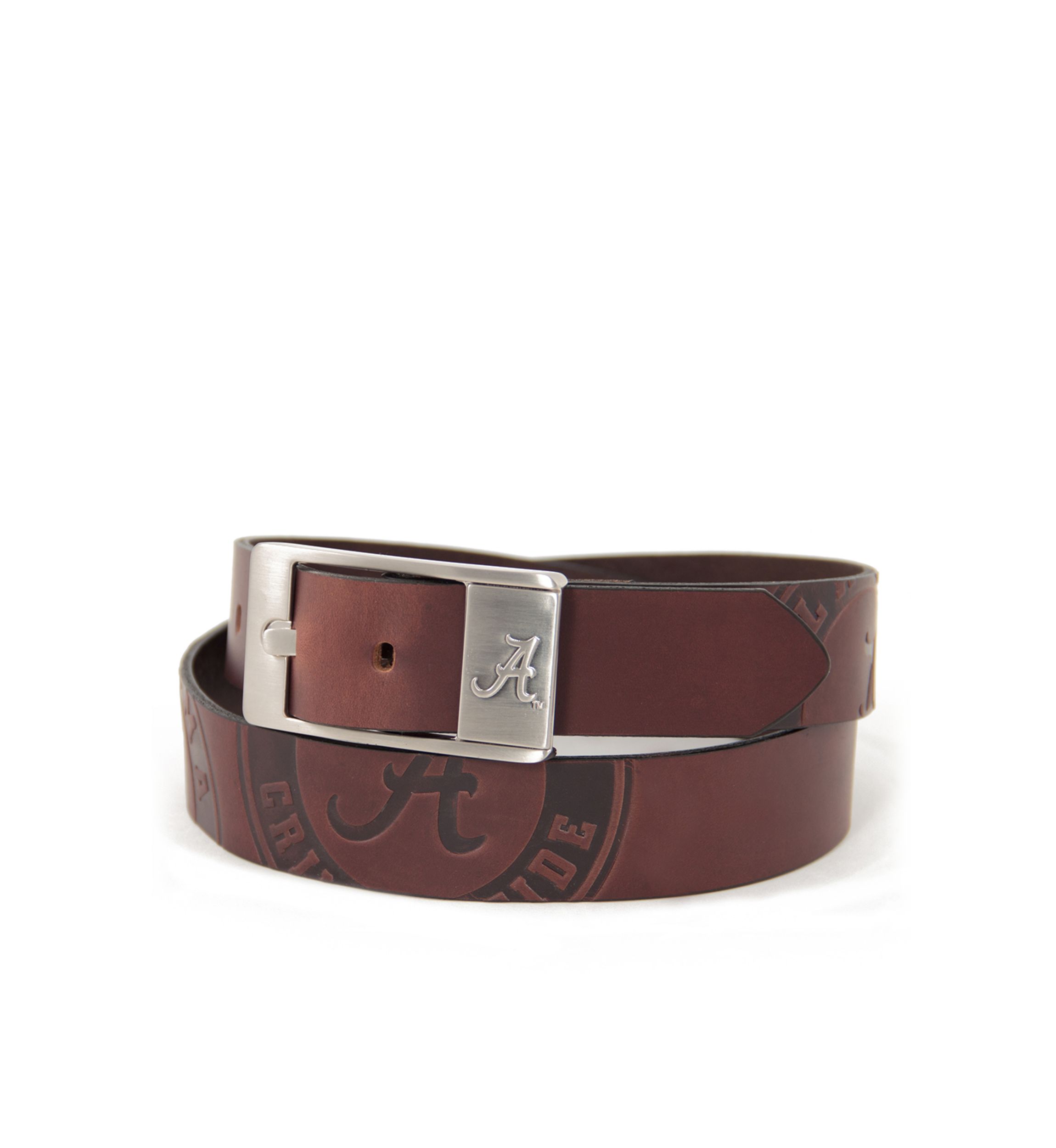 NCAA Alabama Crimson Tide Brandished Leather Belt 