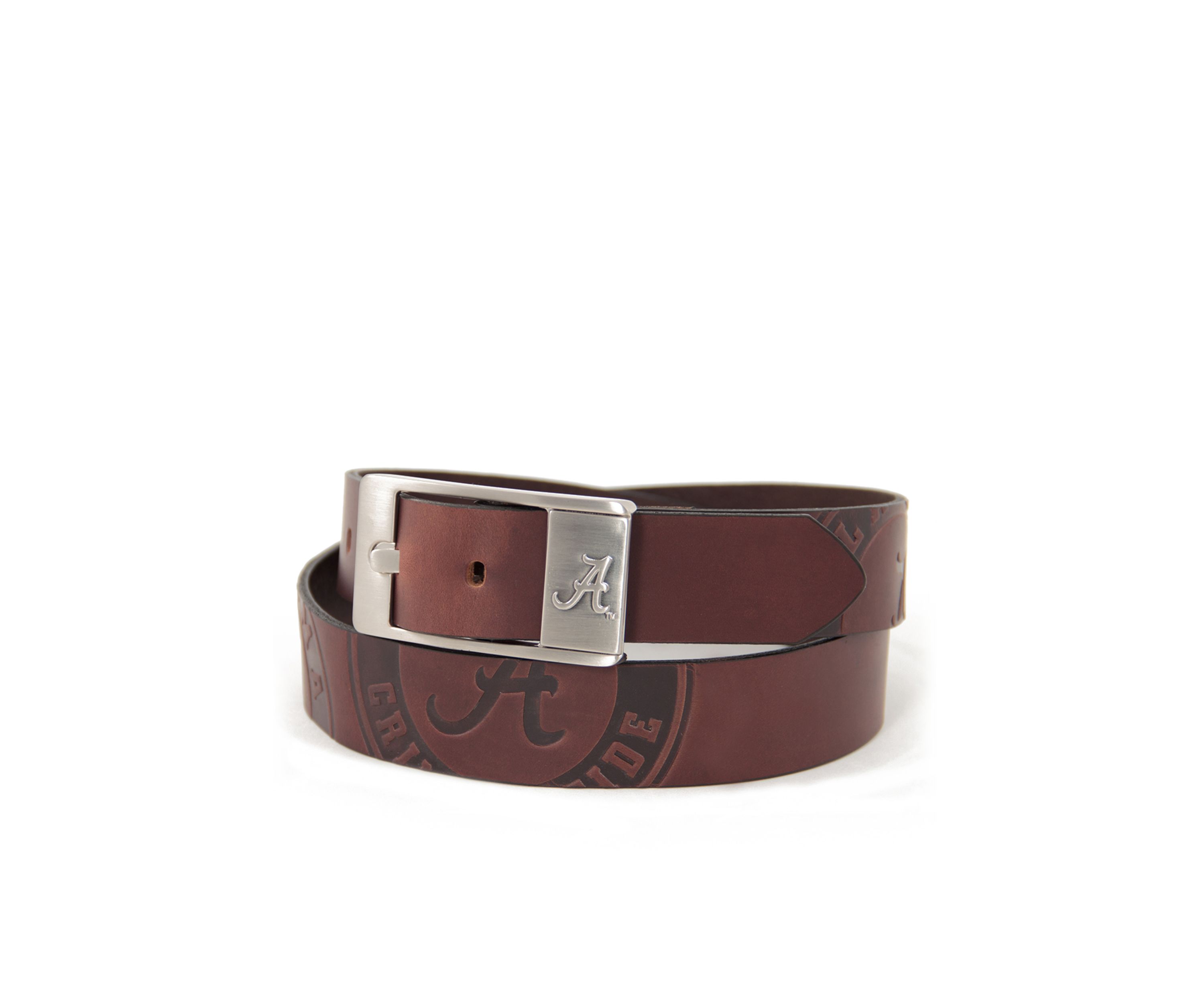 NCAA Alabama Crimson Tide Brandished Leather Belt 