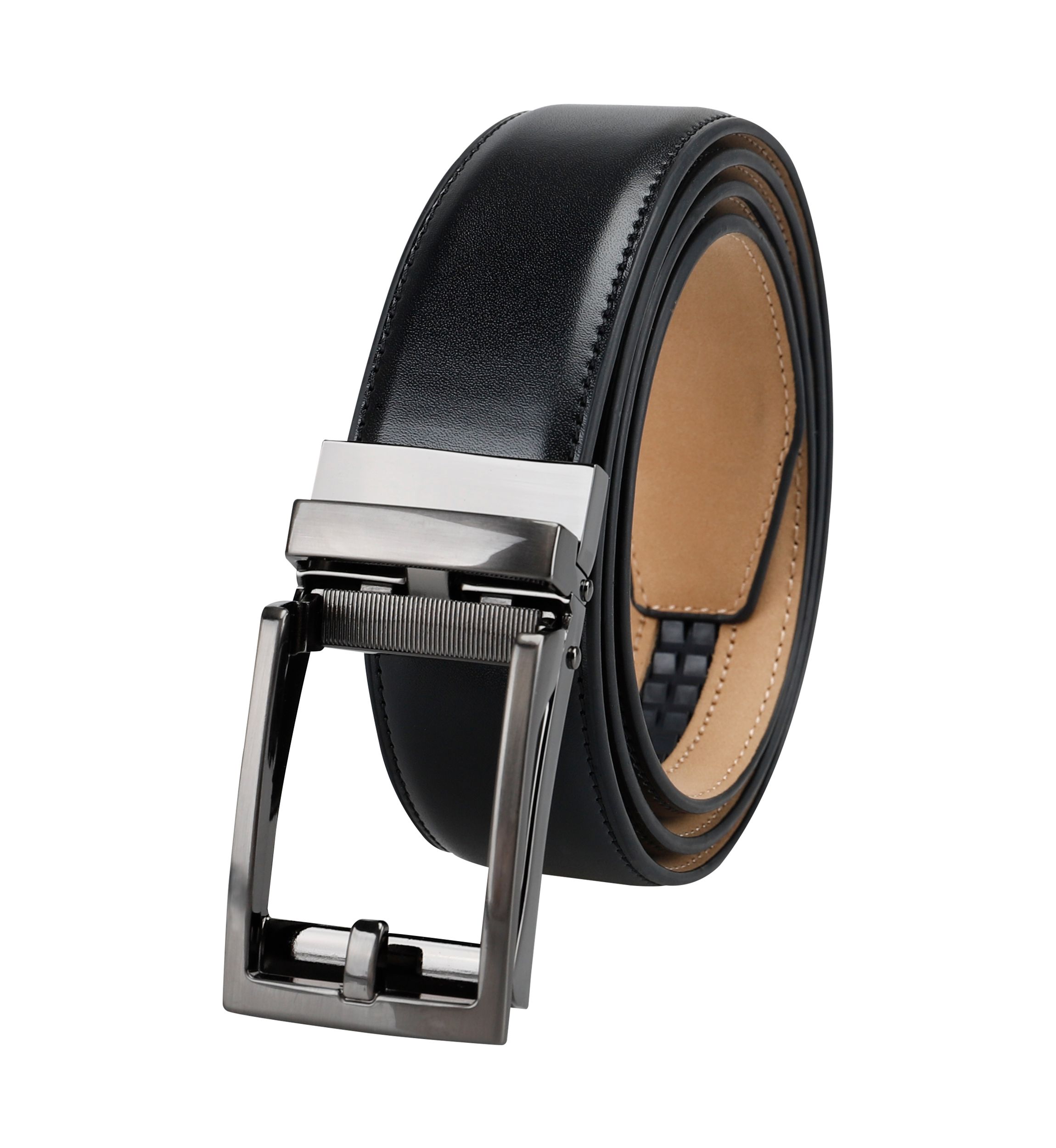 Track Lock Buckle Dress Belt