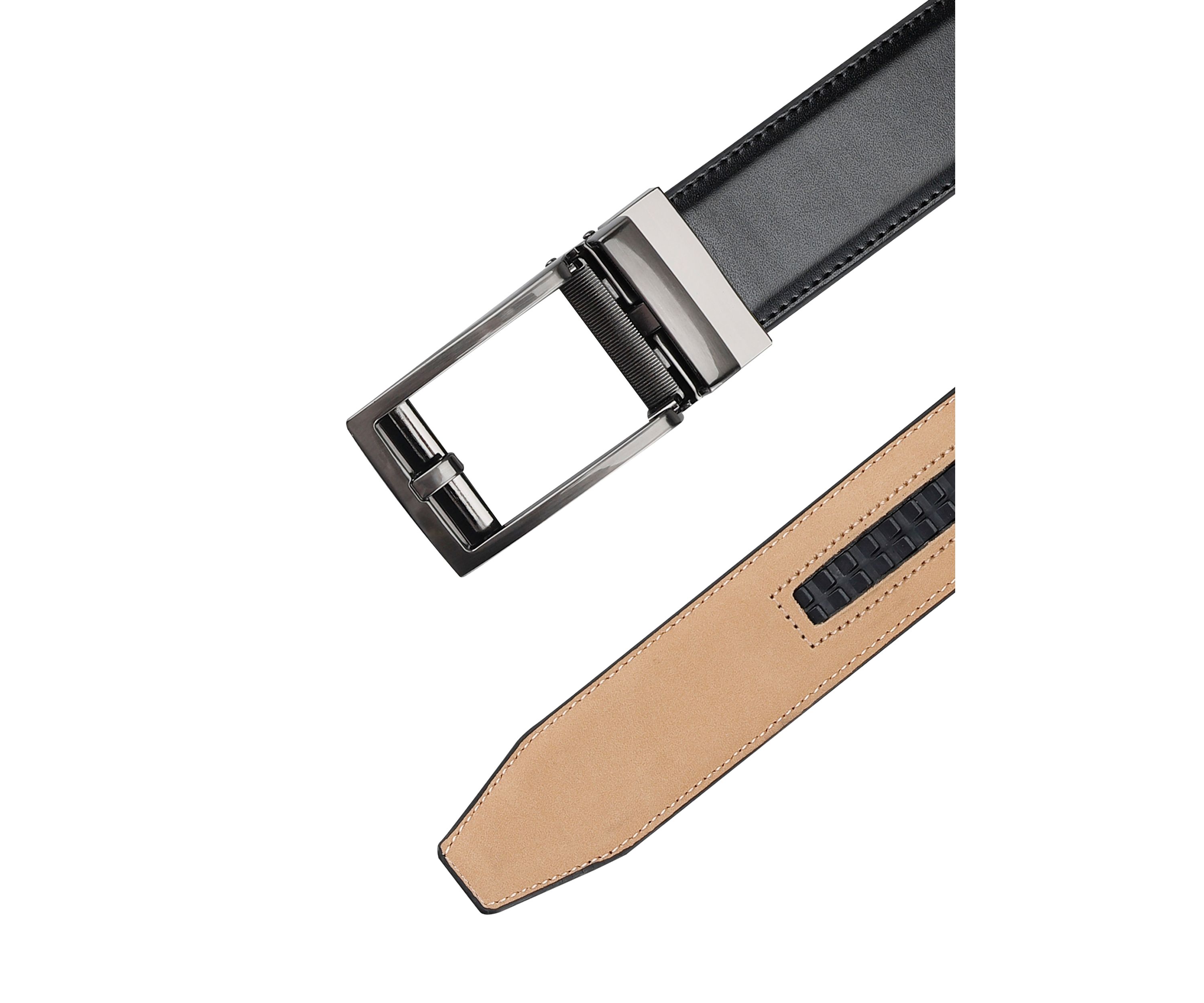 Track Lock Buckle Dress Belt