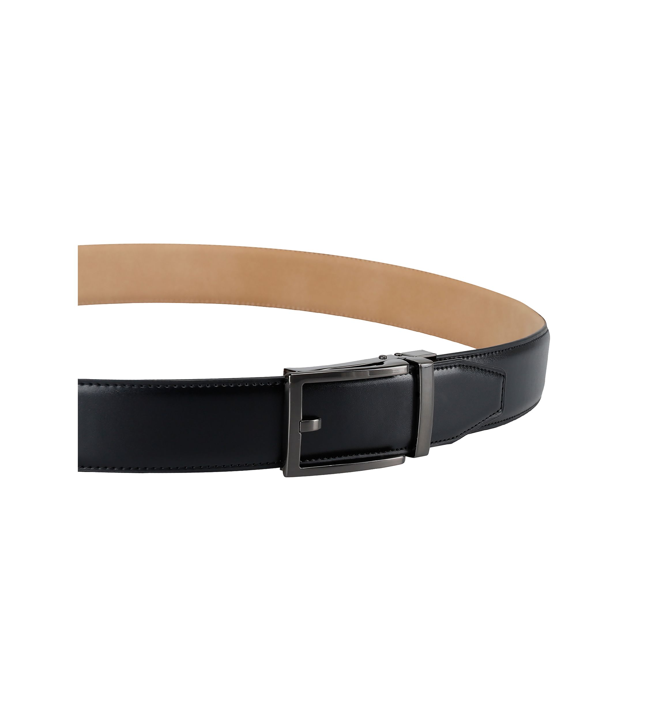 Track Lock Buckle Dress Belt
