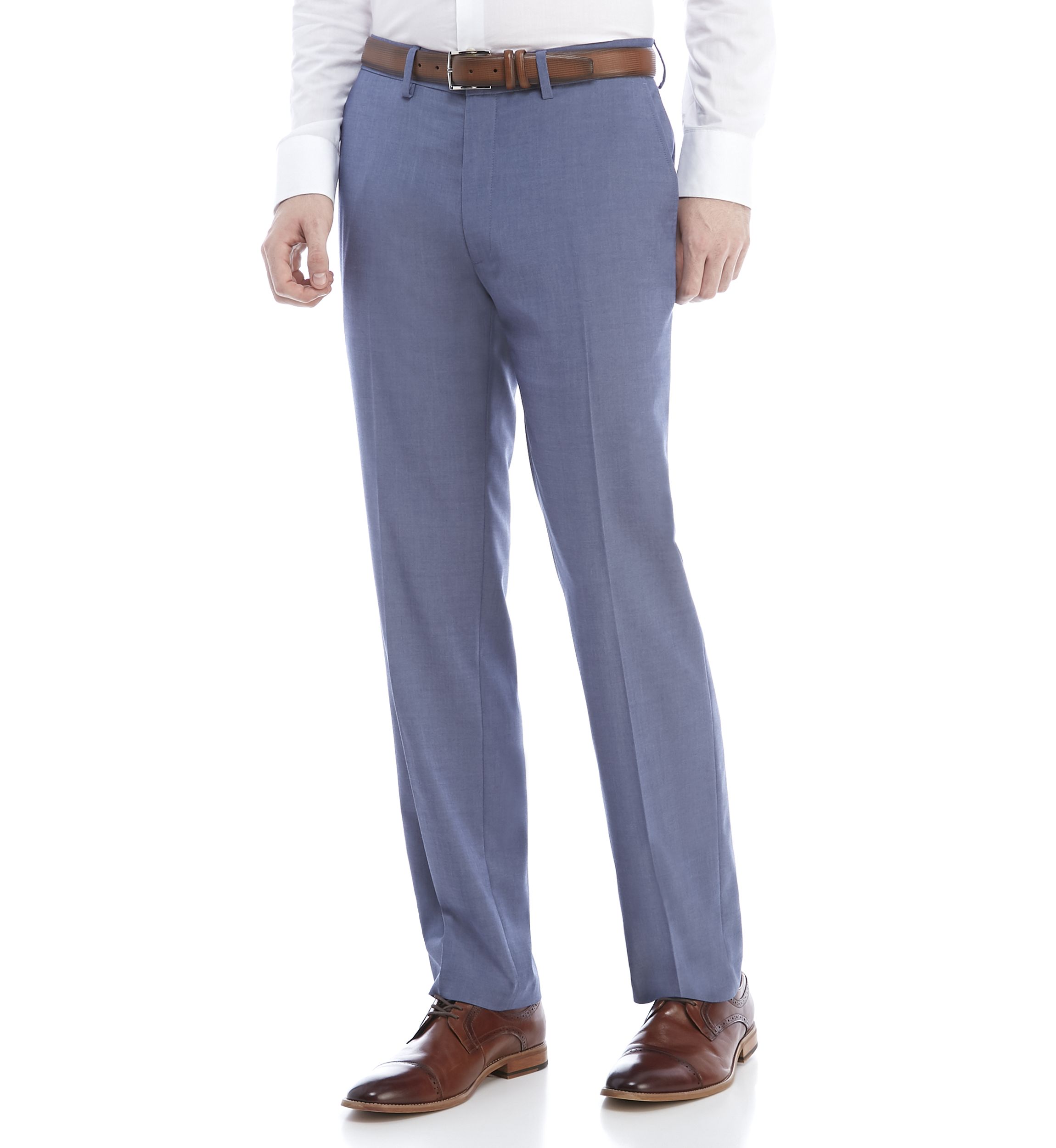Blue Chambray Stretch Pants