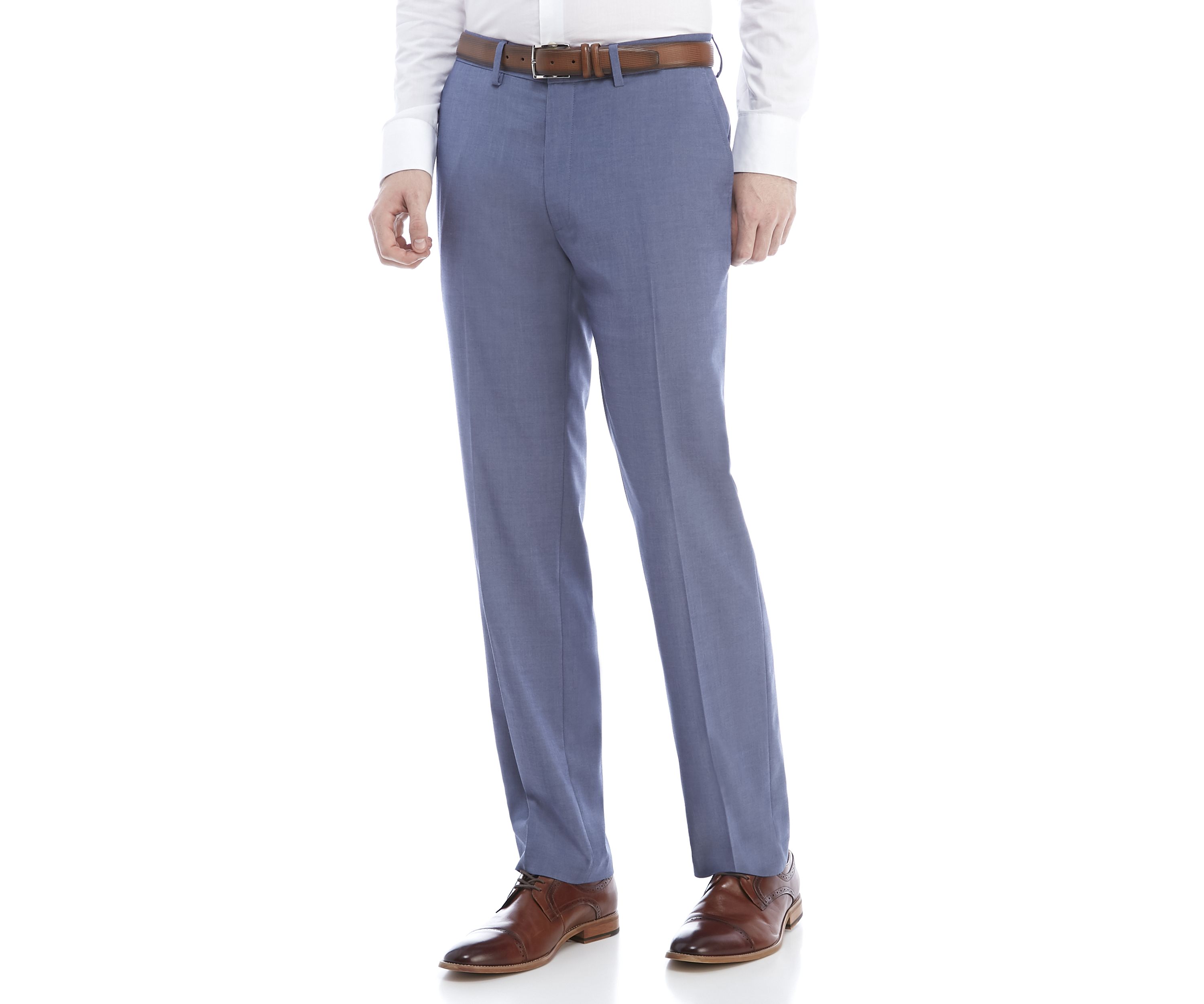 Blue Chambray Stretch Pants