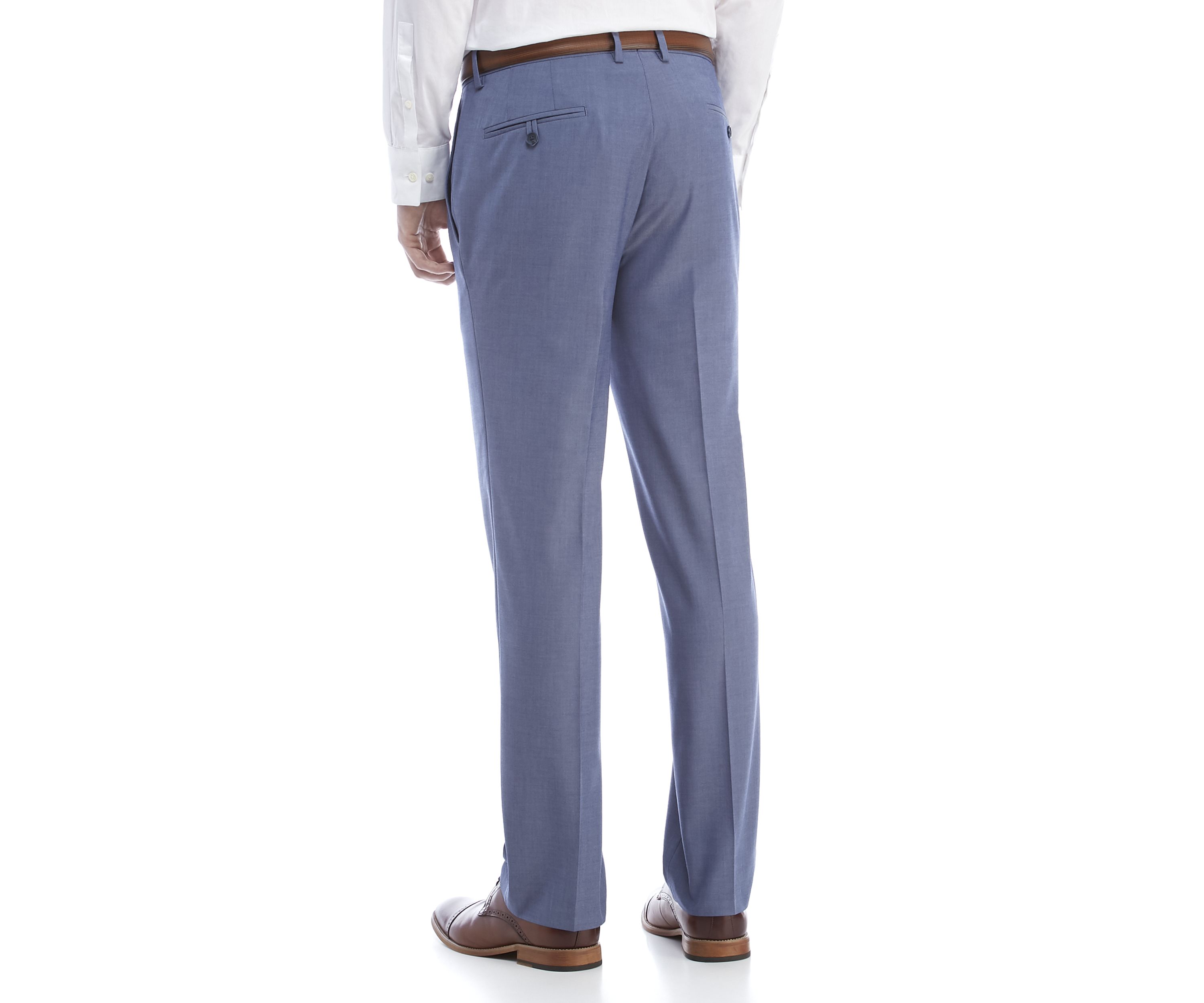 Blue Chambray Stretch Pants