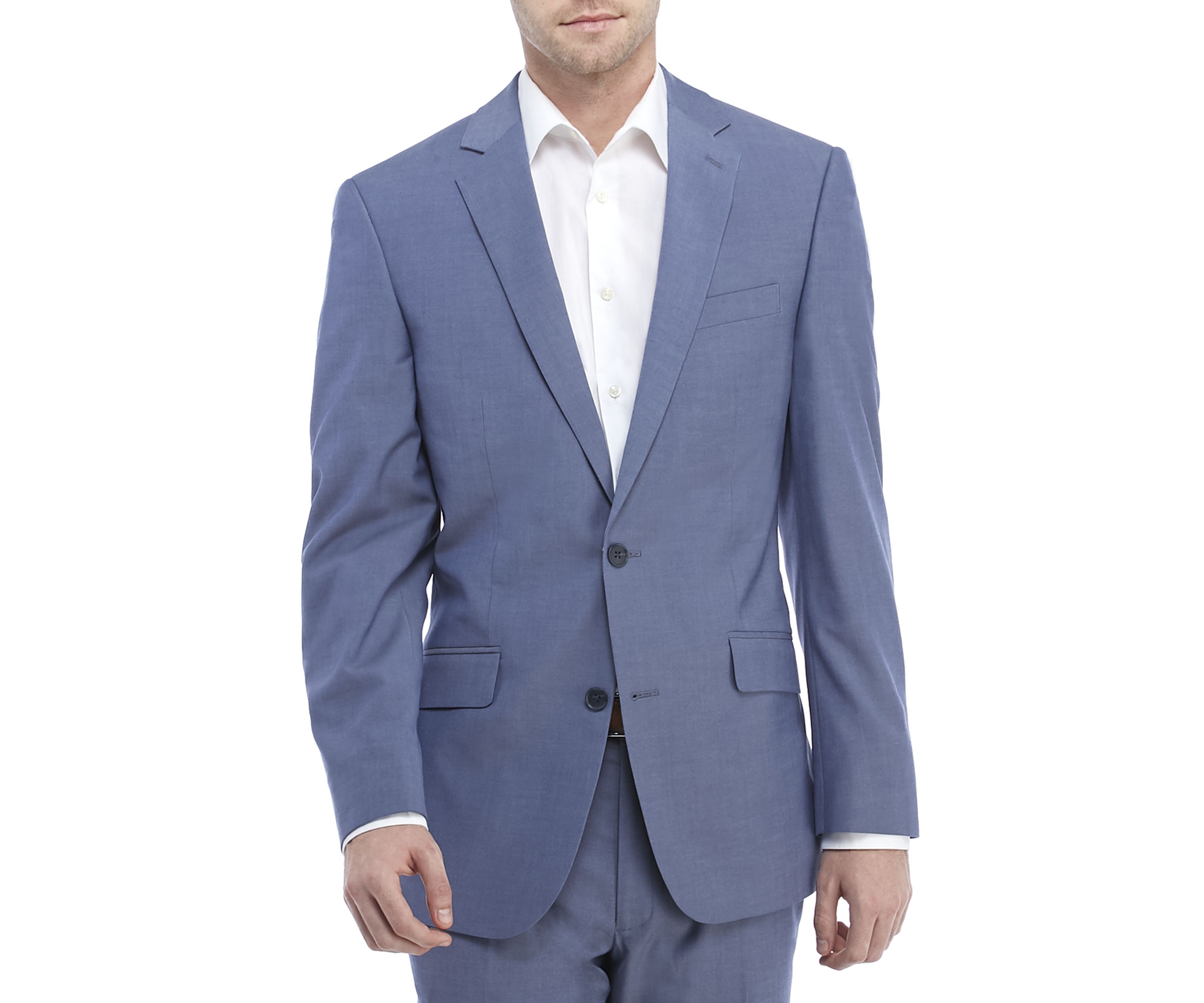 Blue Chambray Stretch Coat