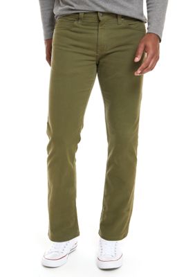 TRUE CRAFT Straight Olive Pants | belk