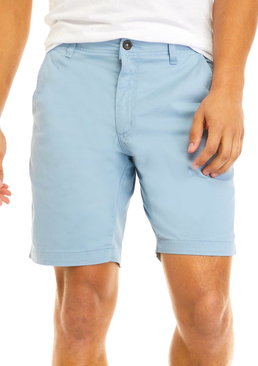 9" Flat Front Shorts