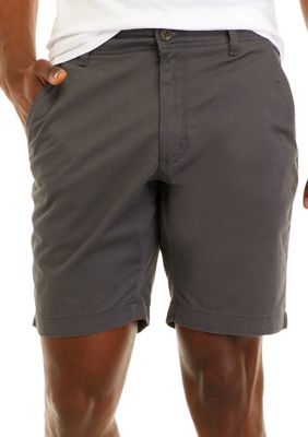 9" Flat Front Shorts