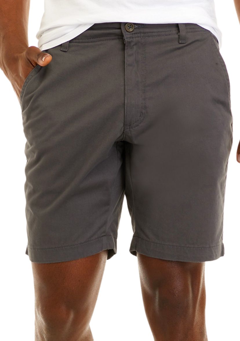 9" Flat Front Shorts