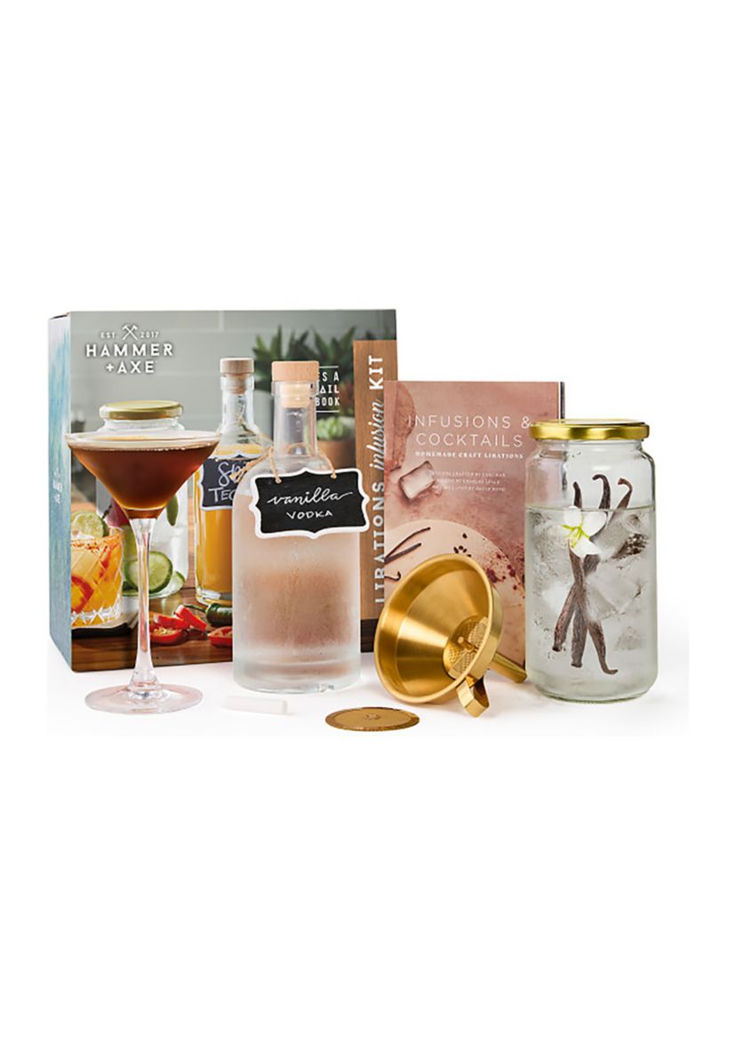  Libations Infusion Kit with Cocktail Recipe Book, Infusion Jar, Bottle, and Accessories