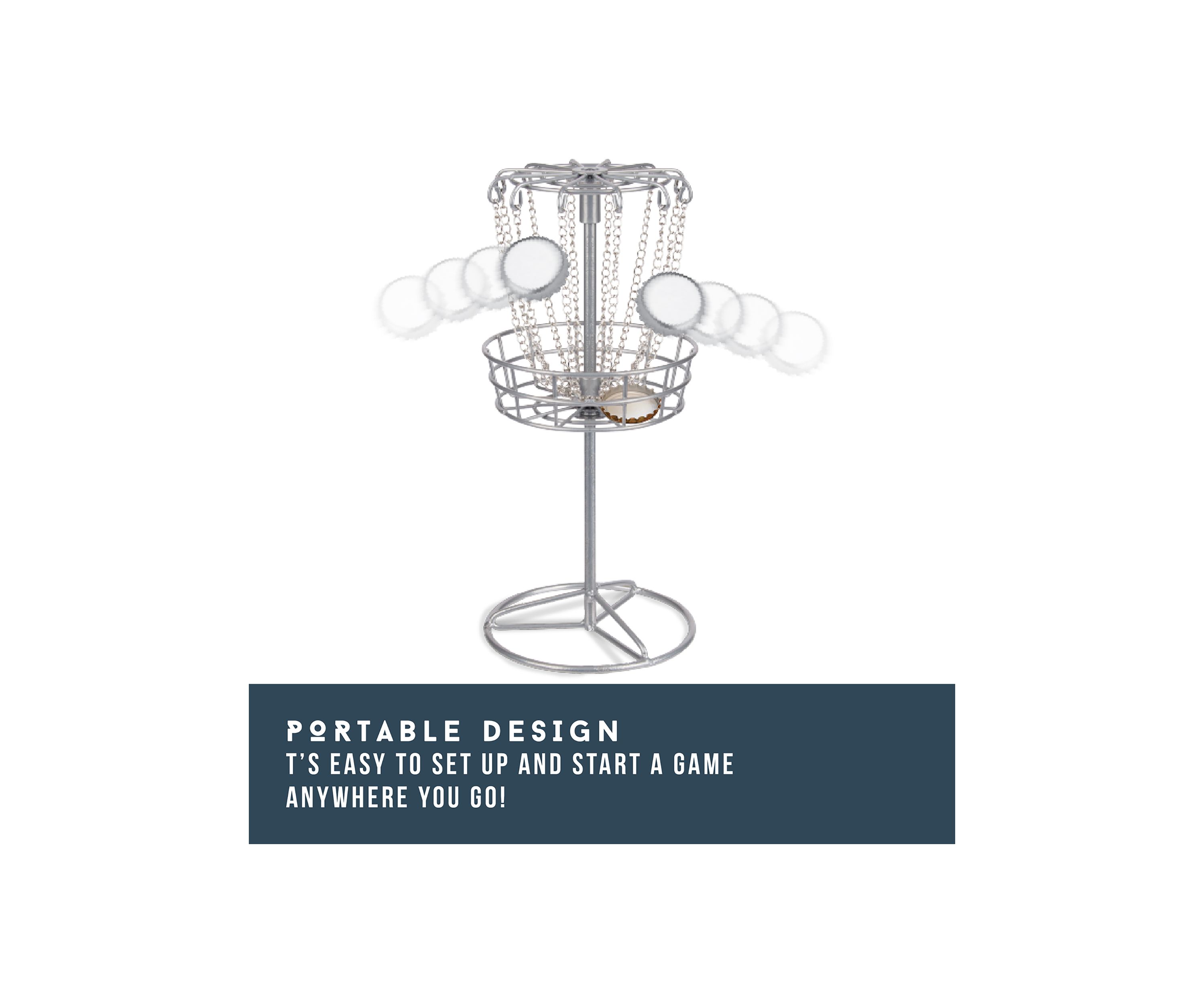Game Bottle Cap Micro Disc Golf