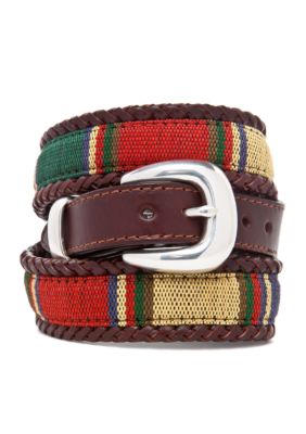 Brighton® Santos Leather Fabric Taper Belt | Belk