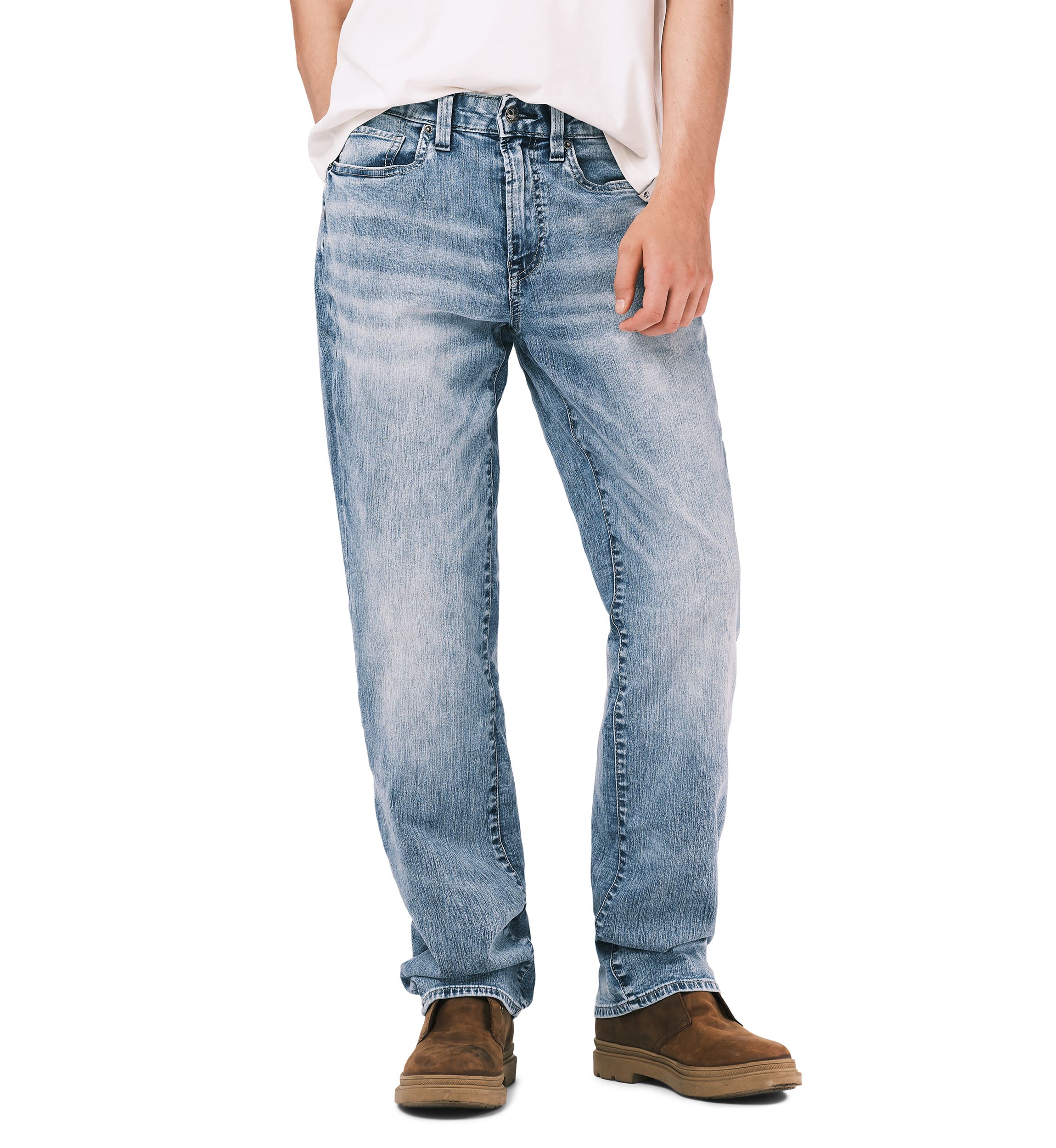 Relaxed Straight Driven Sandblasted Jeans