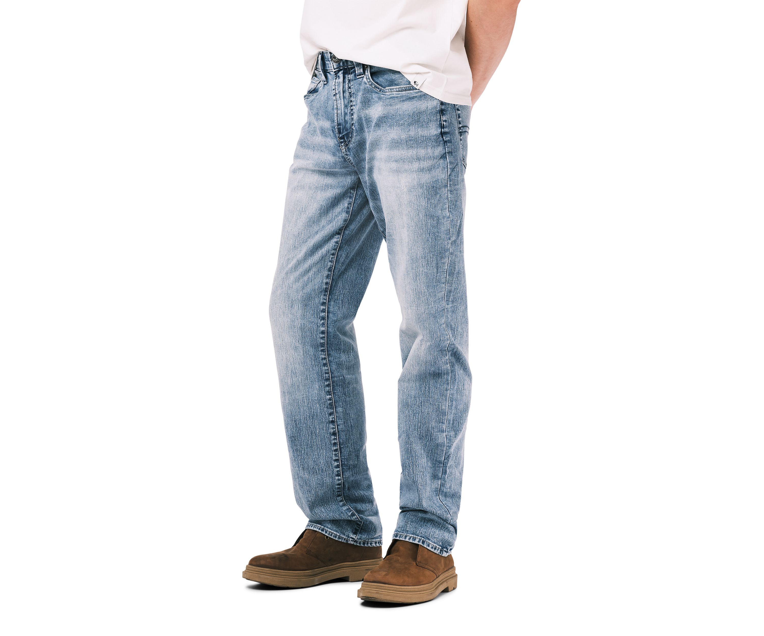 Relaxed Straight Driven Sandblasted Jeans