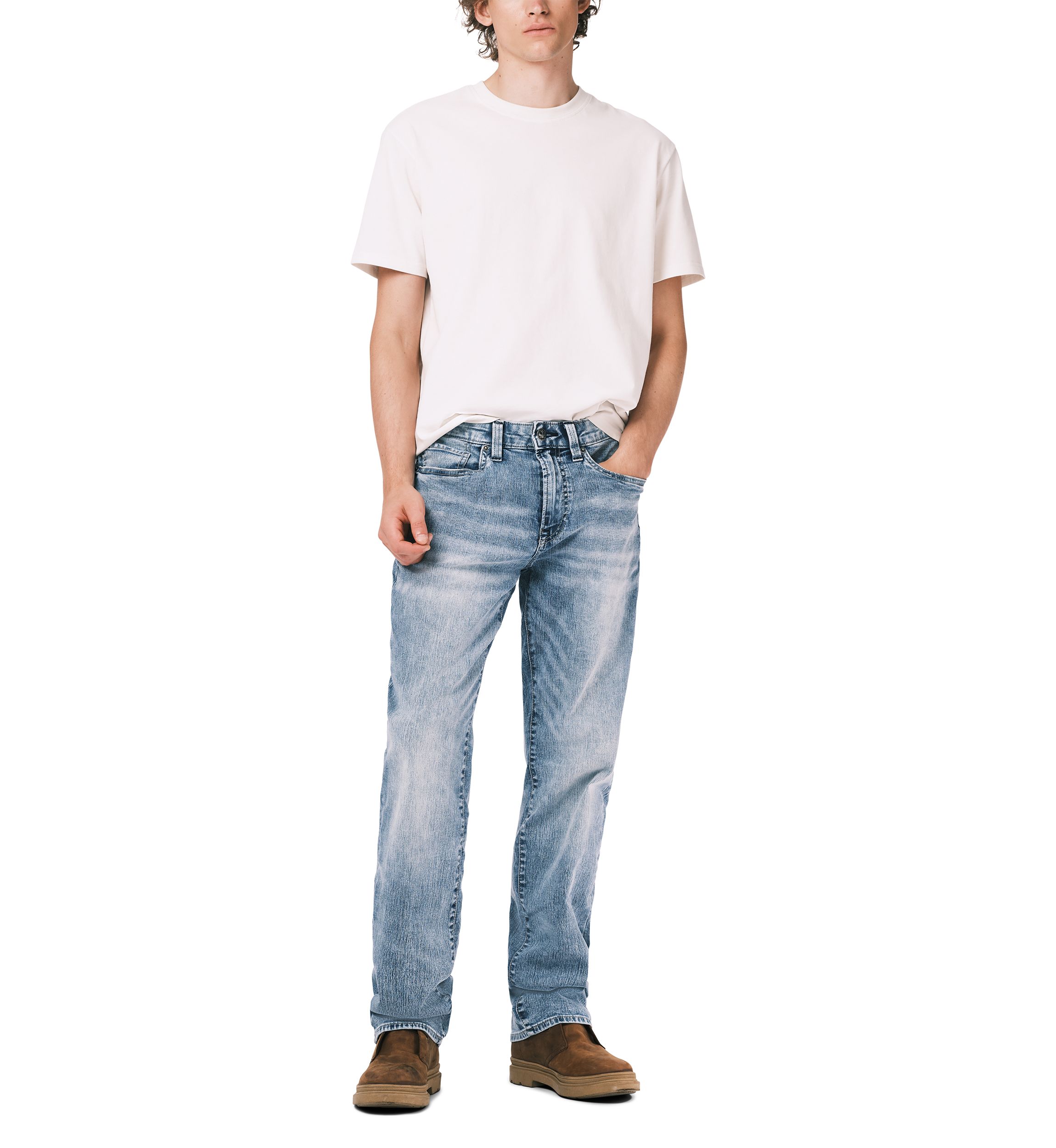 Relaxed Straight Driven Sandblasted Jeans