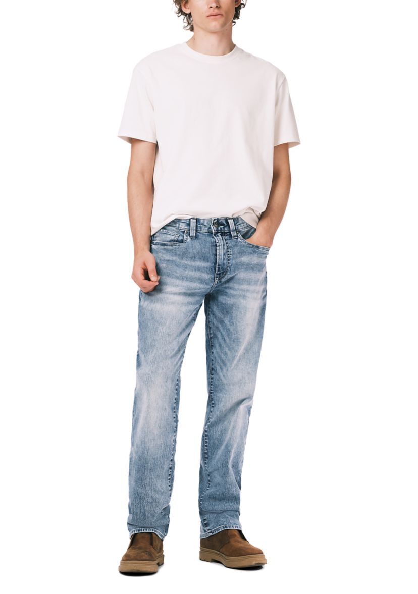 Relaxed Straight Driven Sandblasted Jeans