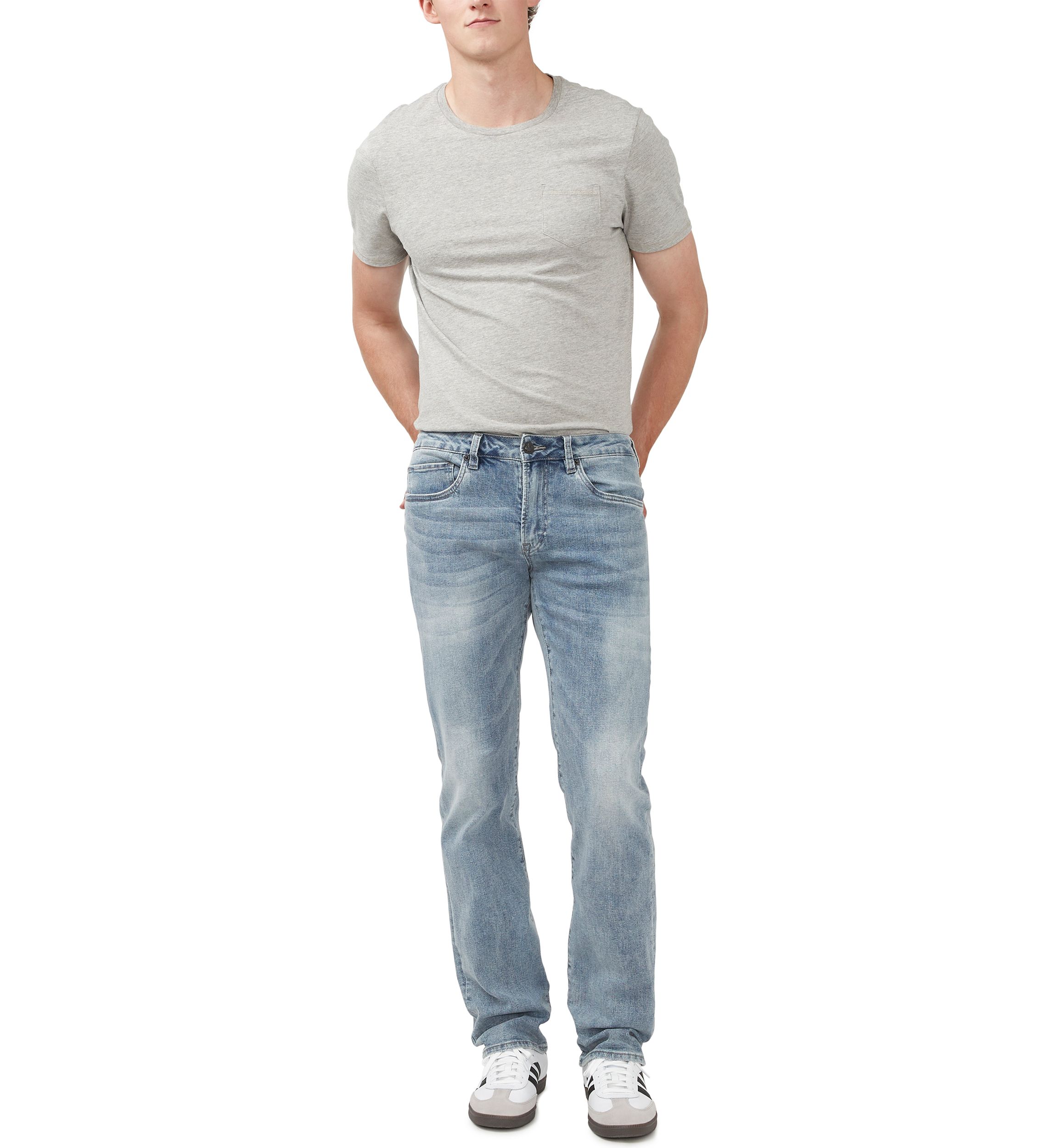 Straight Light Wash Jeans