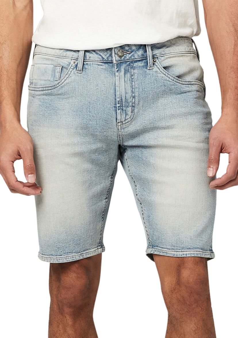 Mens Slim Parker Contrasted and Crinkled Shorts