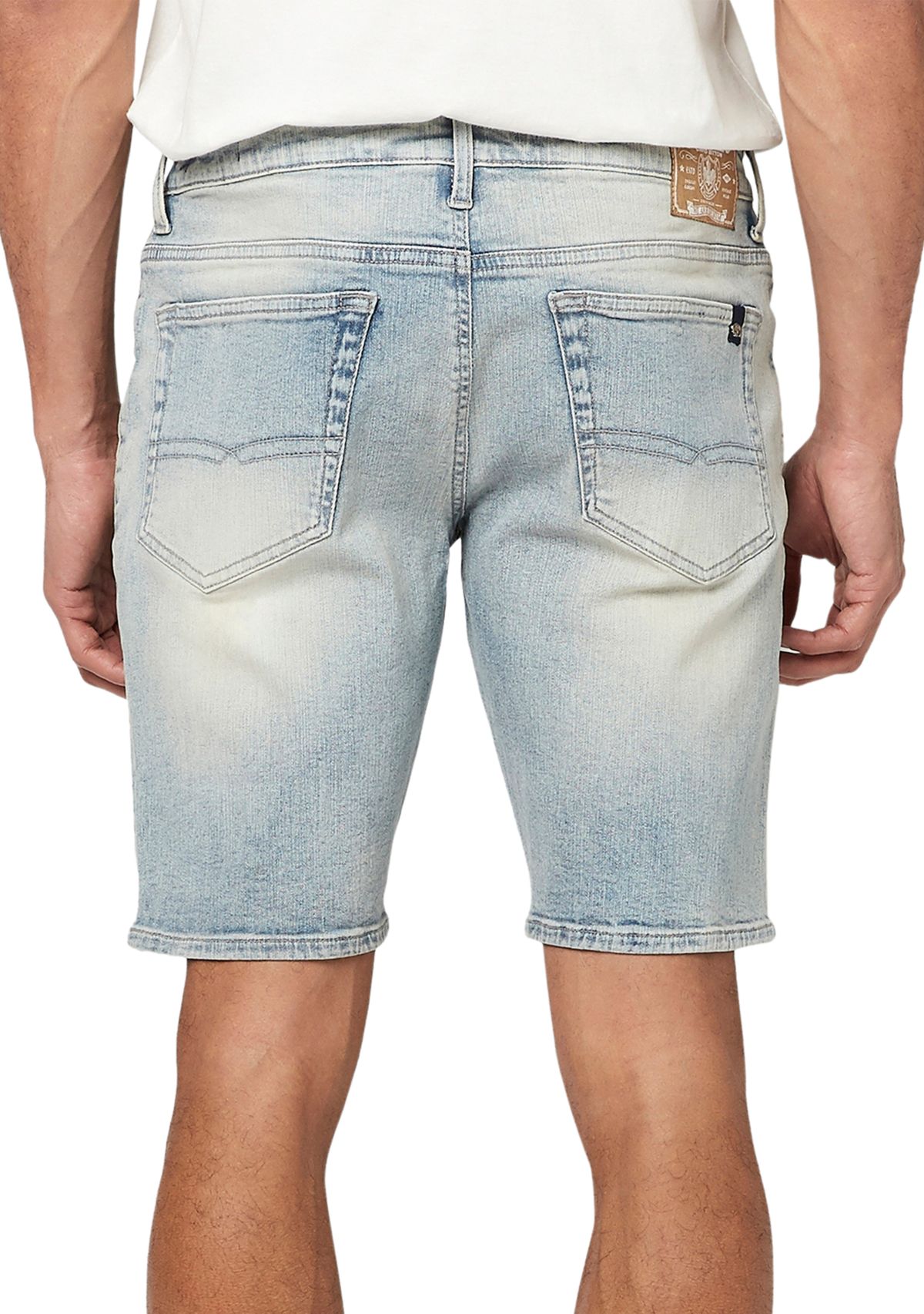 Mens Slim Parker Contrasted and Crinkled Shorts