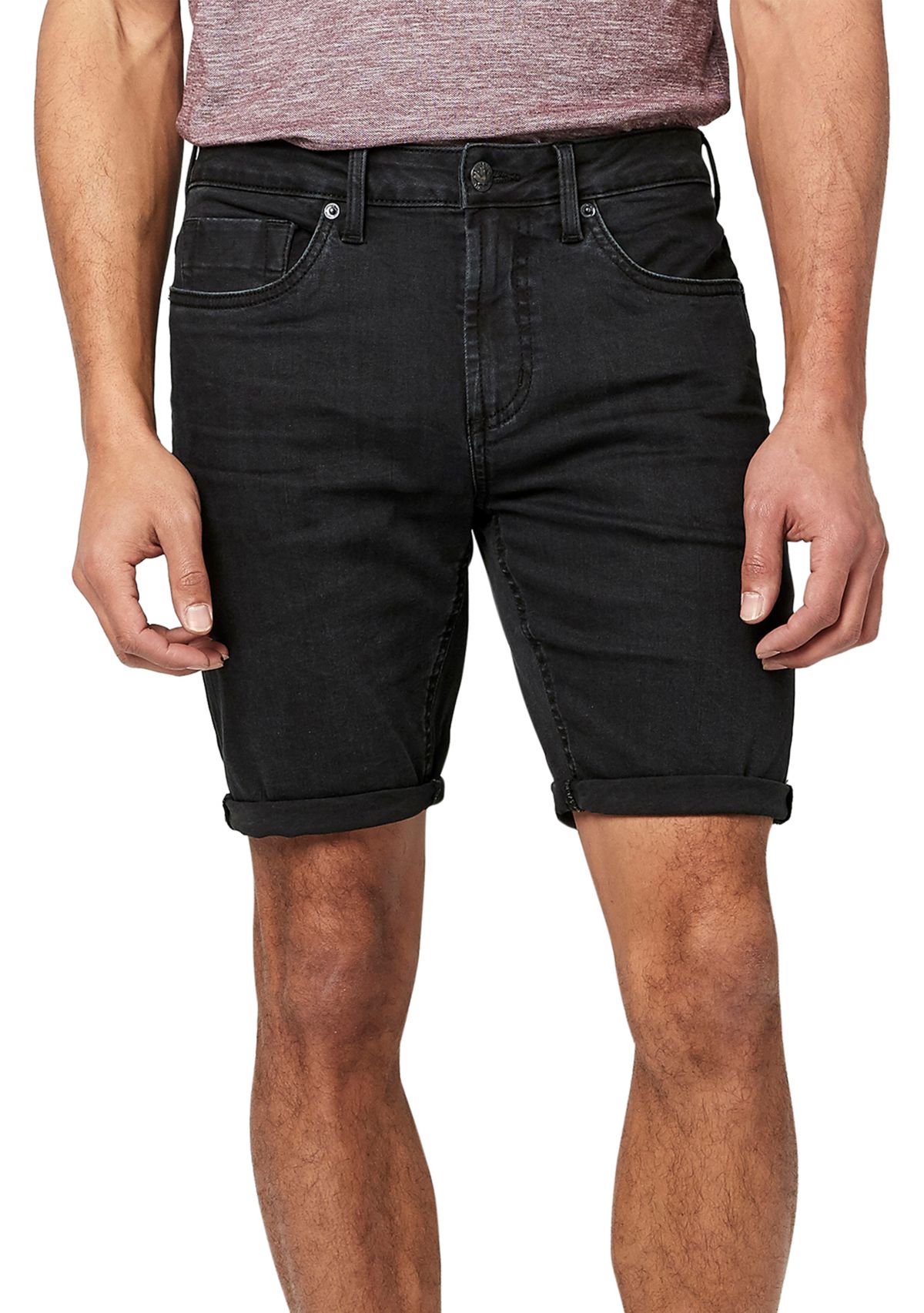 Black Vintage Slim Parker Shorts