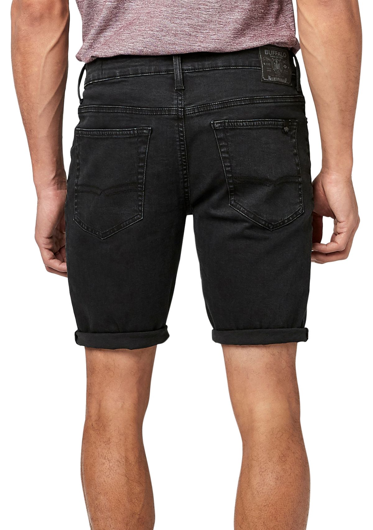 Black Vintage Slim Parker Shorts