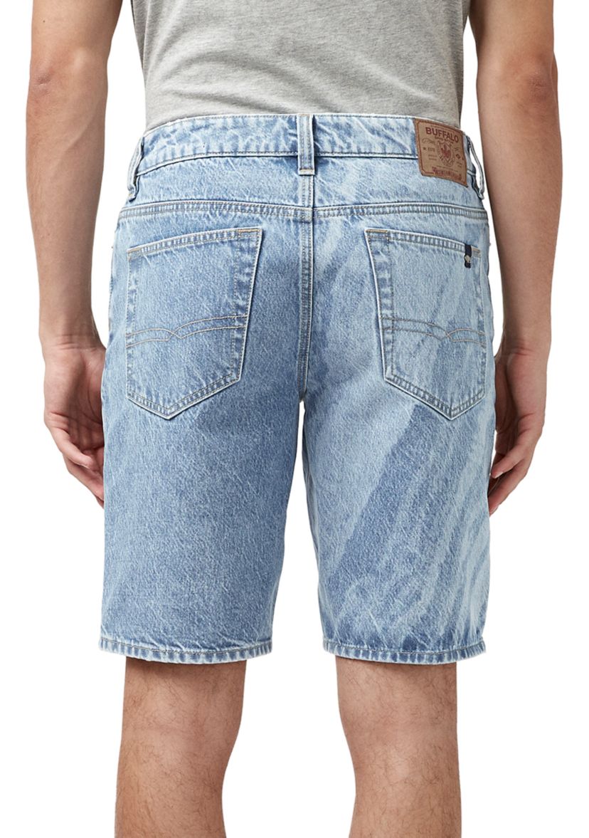 Relaxed Straight Dean Bleach Wave Shorts