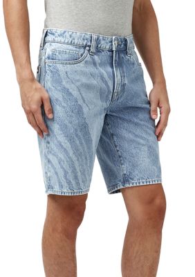 Relaxed Straight Dean Bleach Wave Shorts