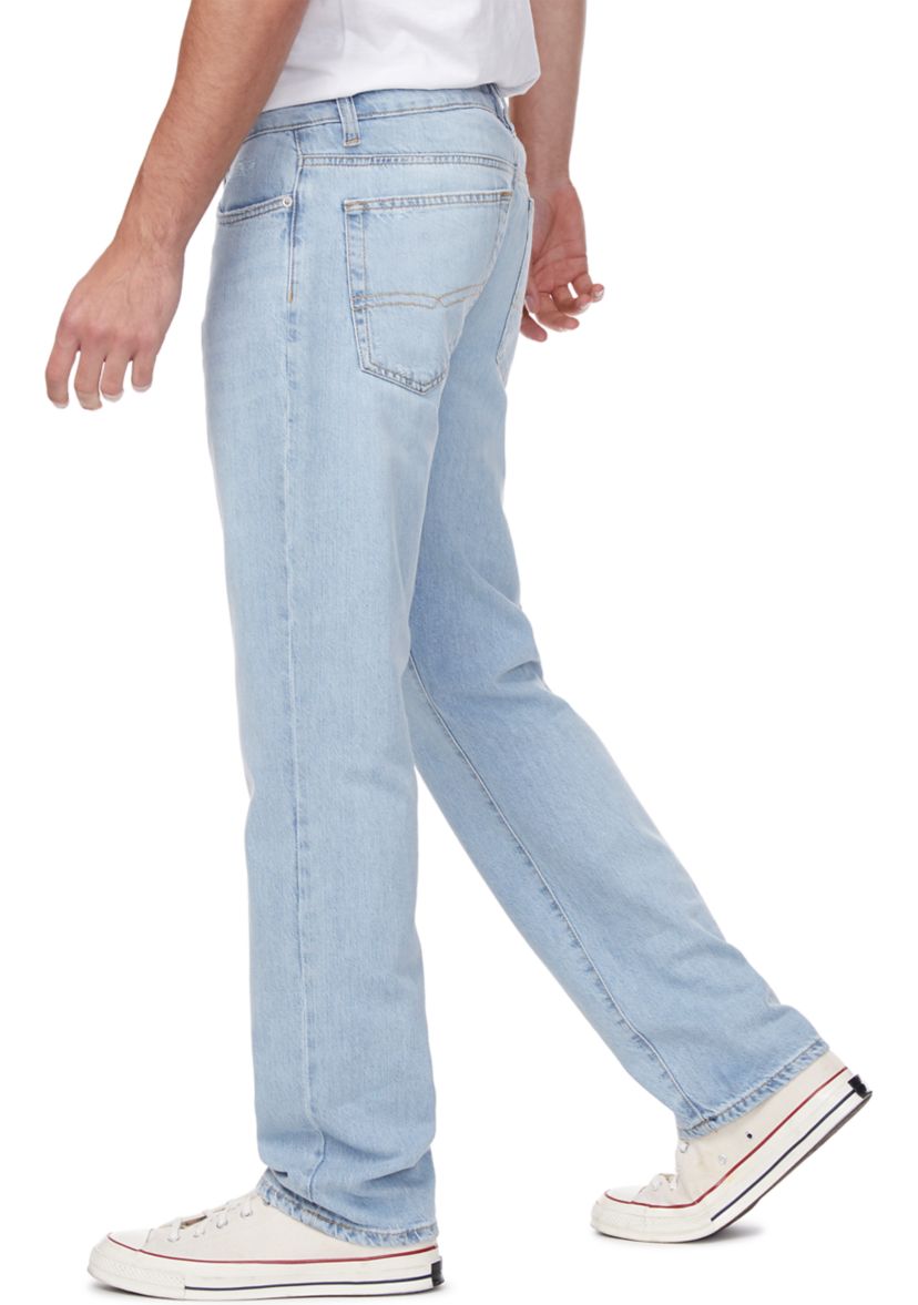 Mens Relaxed Fit Straight Leg Jeans