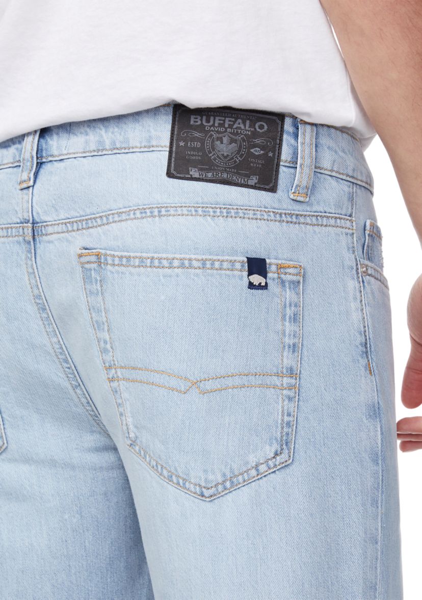 Mens Relaxed Fit Straight Leg Jeans