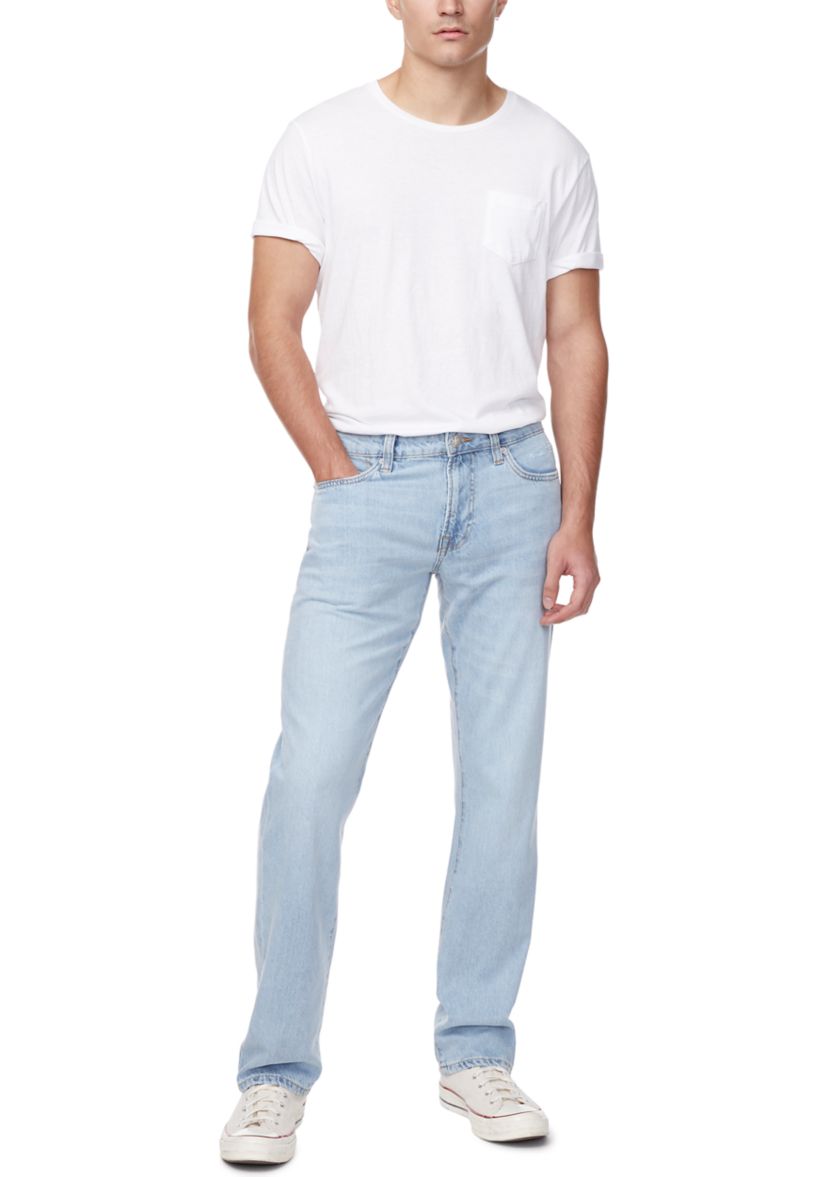 Mens Relaxed Fit Straight Leg Jeans