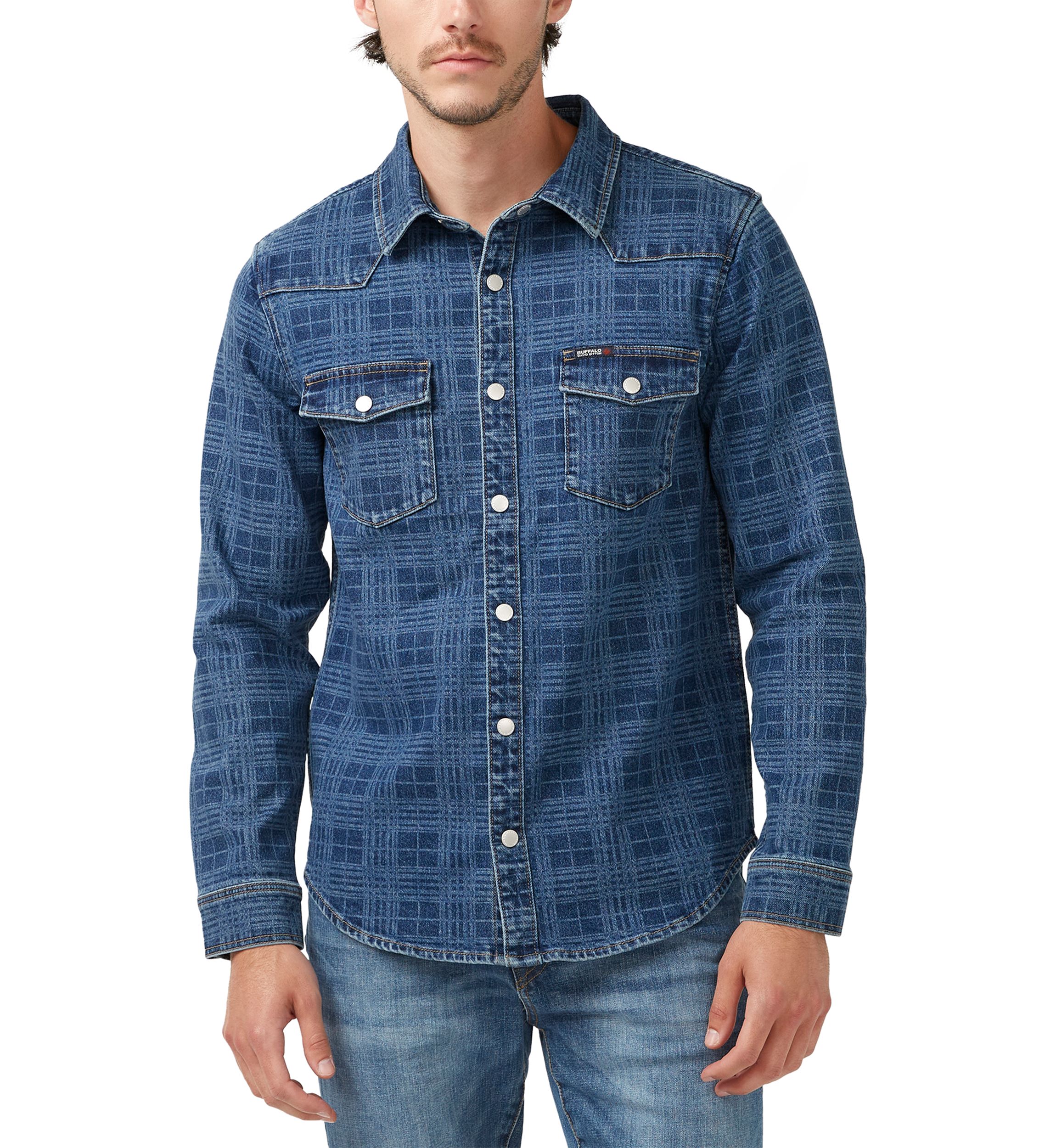 Shane Indigo Long Sleeve Shirt 