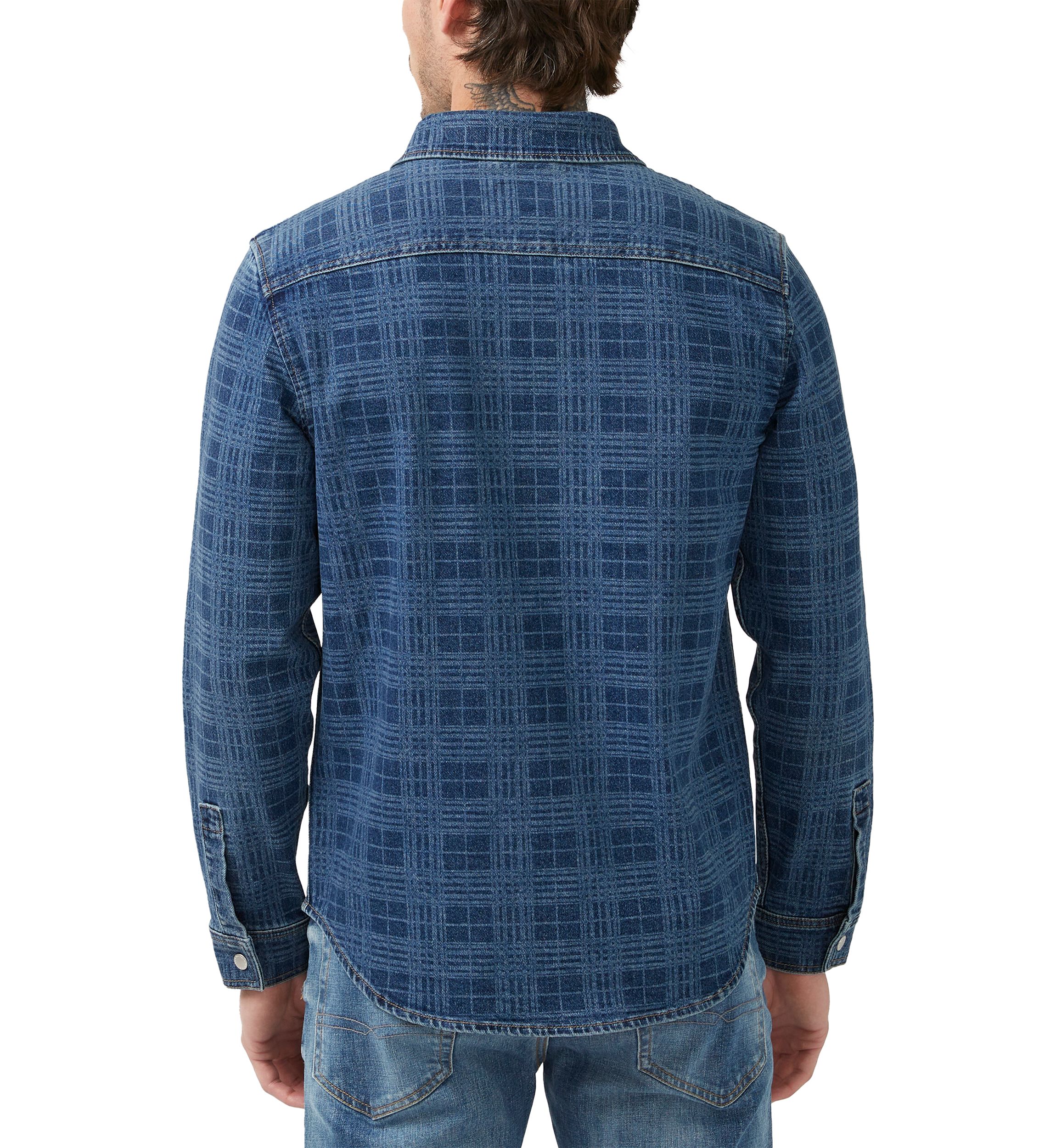 Shane Indigo Long Sleeve Shirt 