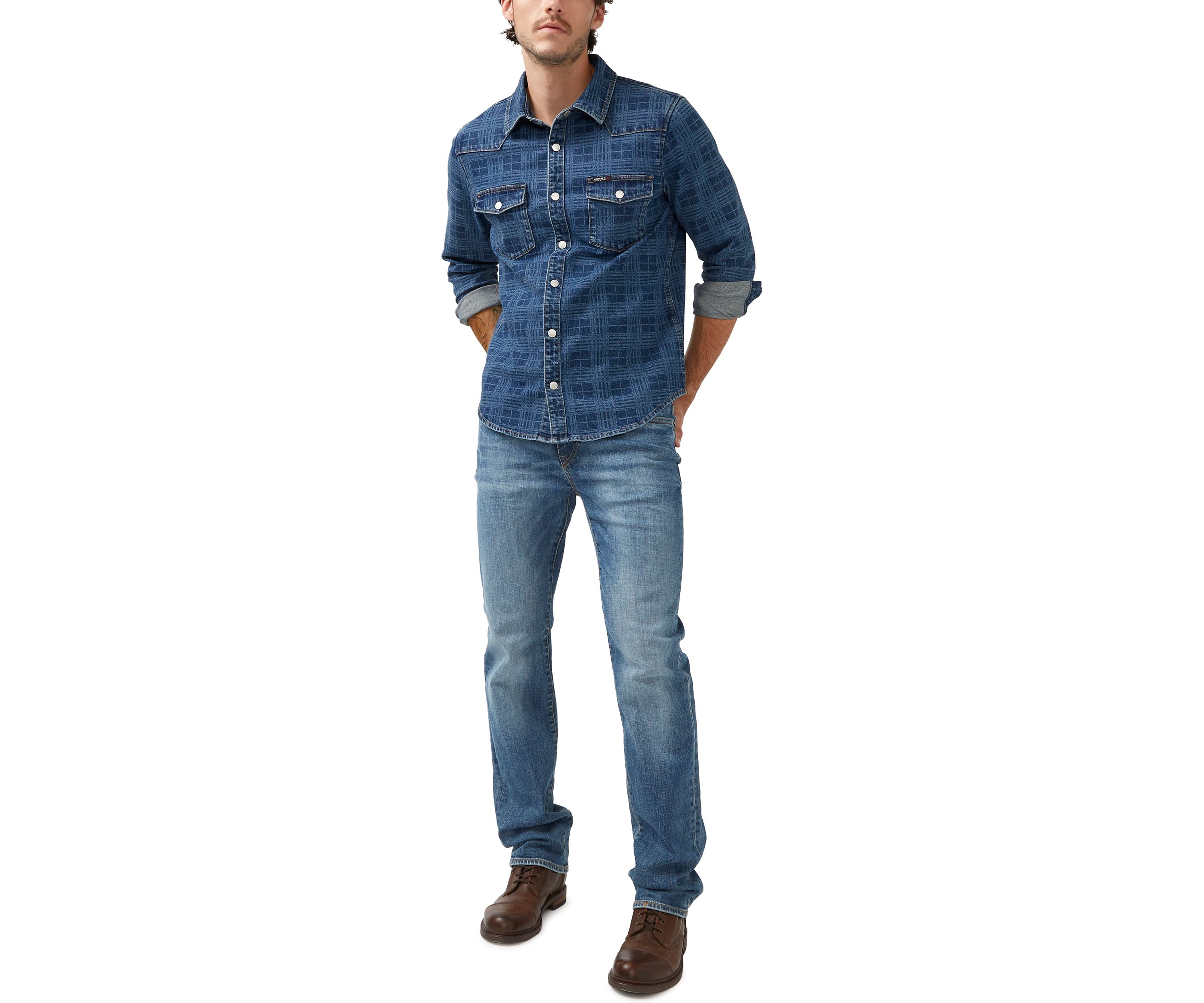 Shane Indigo Long Sleeve Shirt 