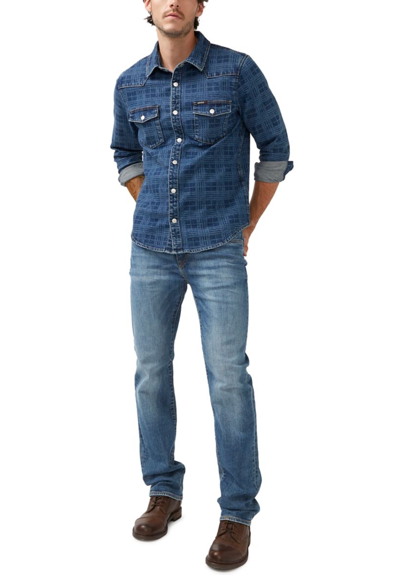 Shane Indigo Long Sleeve Shirt 