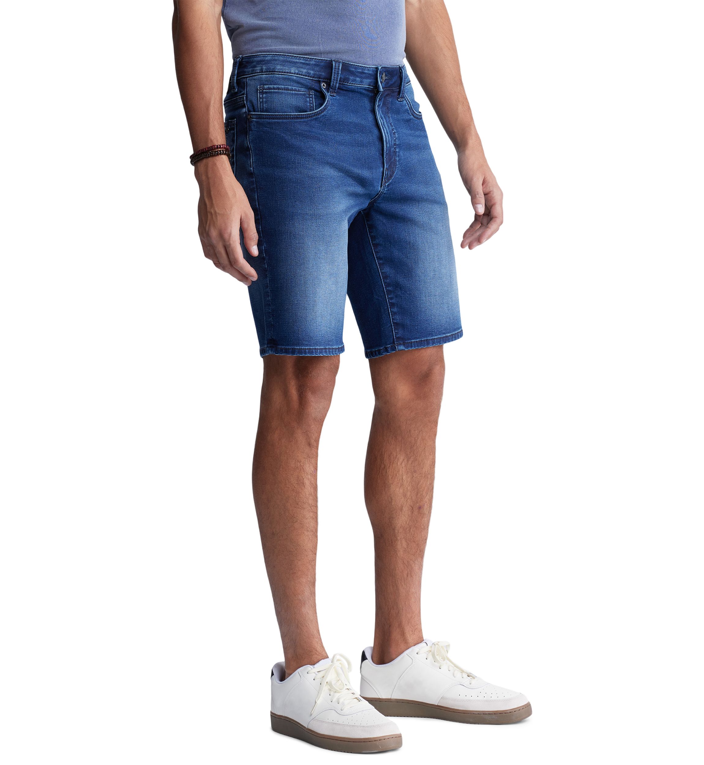Mens Dean Relaxed Straight Dean Denim Shorts
