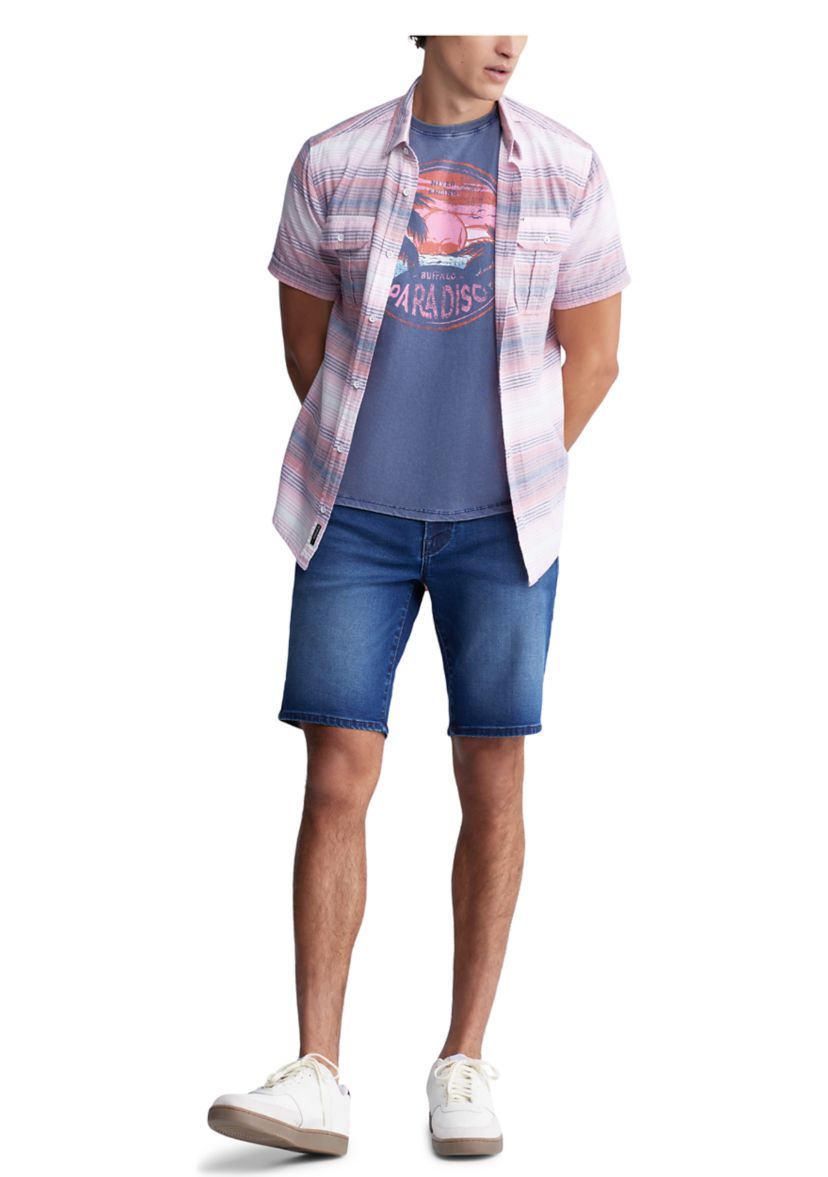 Mens Dean Relaxed Straight Dean Denim Shorts