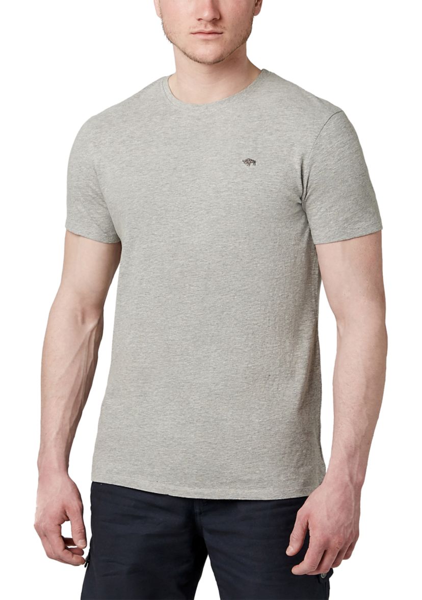 Tawedy Left Check Embroidered Logo Graphic T-Shirt 