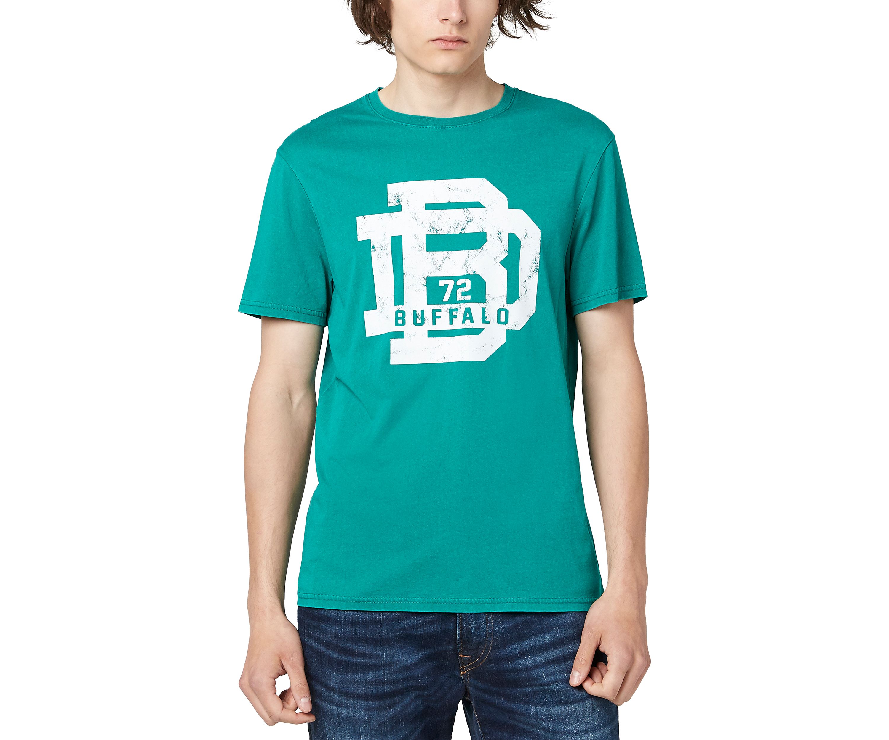 Tobeen Acid Wash Varsity Letters T-Shirt
